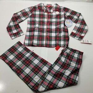 Family Pajamas Matching Kids Stewart Plaid Pajama Set Holiday Wardrobe Small-NWT